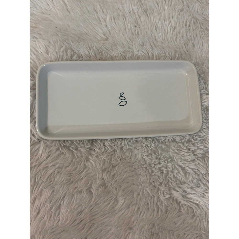 Grove Collaborative Ceramic Sink Tray White‎ Stacked Stone Soap Dish Rectangular